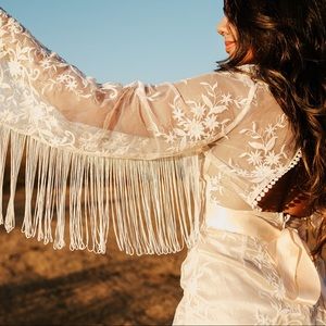 Gorgeous Lace Tassel Engagement/Bridal Dress